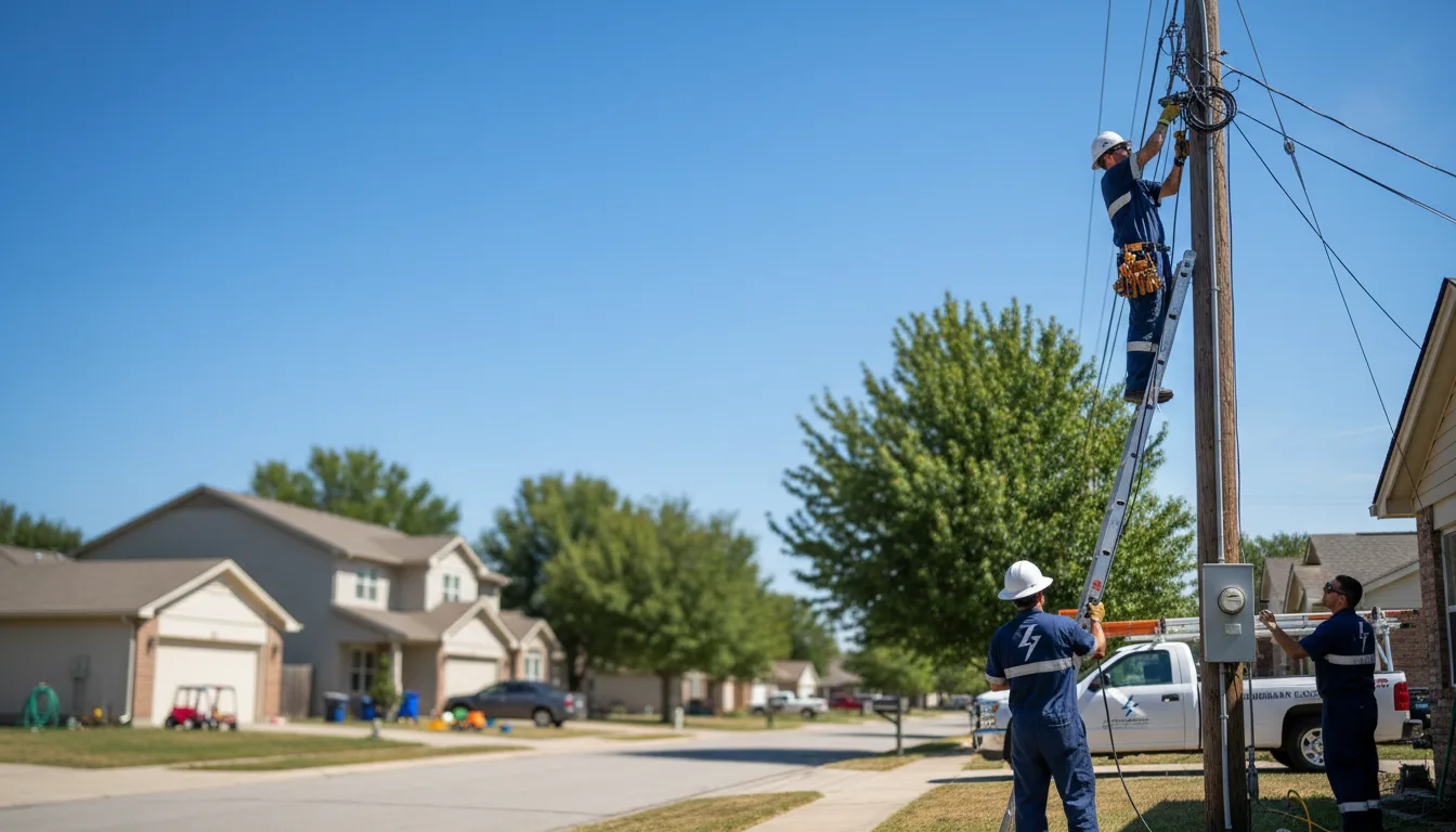 Residential electrician providing installation services in Cross Timbers, MO